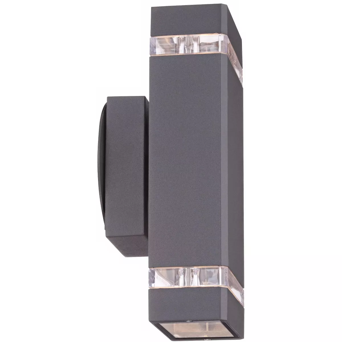 Possini Euro Design Modern Outdoor Wall Sconce Fixture Graphite Gray 10 1/2