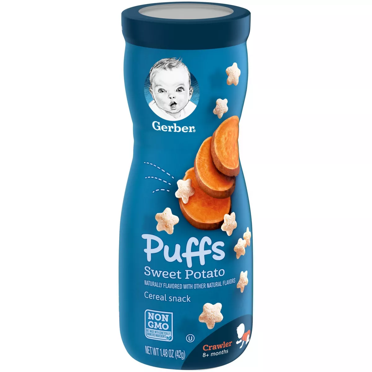 Gerber Puffs Sweet Potato Cereal Baby Snacks - 1.48oz