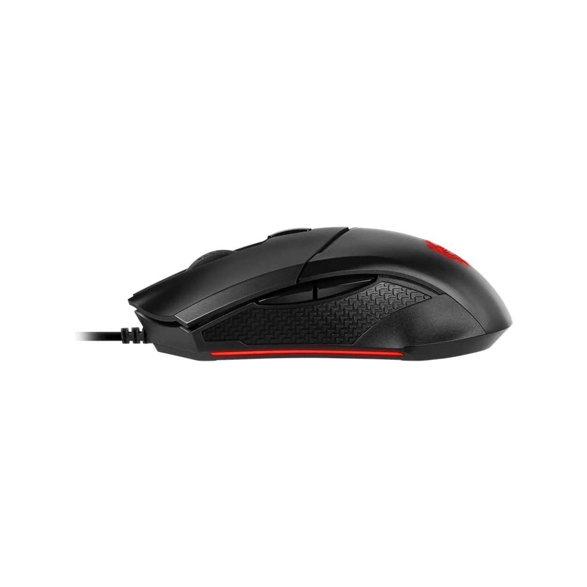 MSI Clutch GM08 Gaming Mouse - Optical - Cable - Black - USB 2.0 - 4200 dpi - Scroll Wheel - 6 Button(s) - Medium Hand/Palm Size - Symmetrical