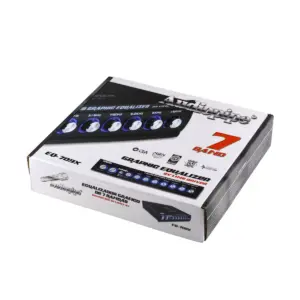 Audiopipe EQ-709X 7 Band 9 Volt Universal Half DIN Parametric Graphic Car Audio Equalizer for Car Stereo Sound System Subwoofer Speakers