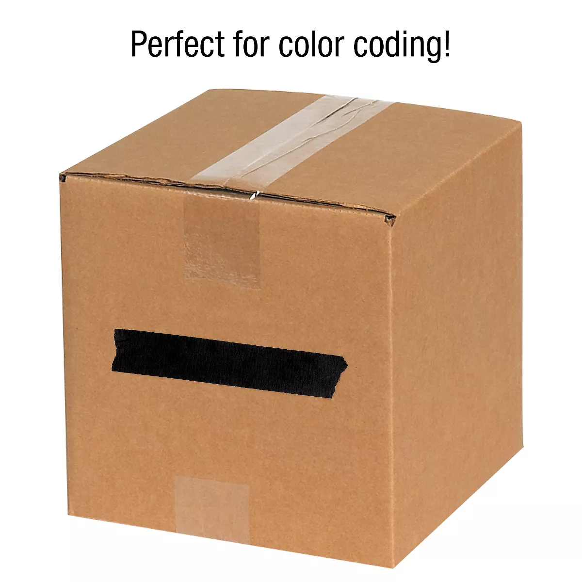 Tape Logic Masking Tape 4.9 Mil 1/4" x 60 yds. Black 12/Case T93100312PKB