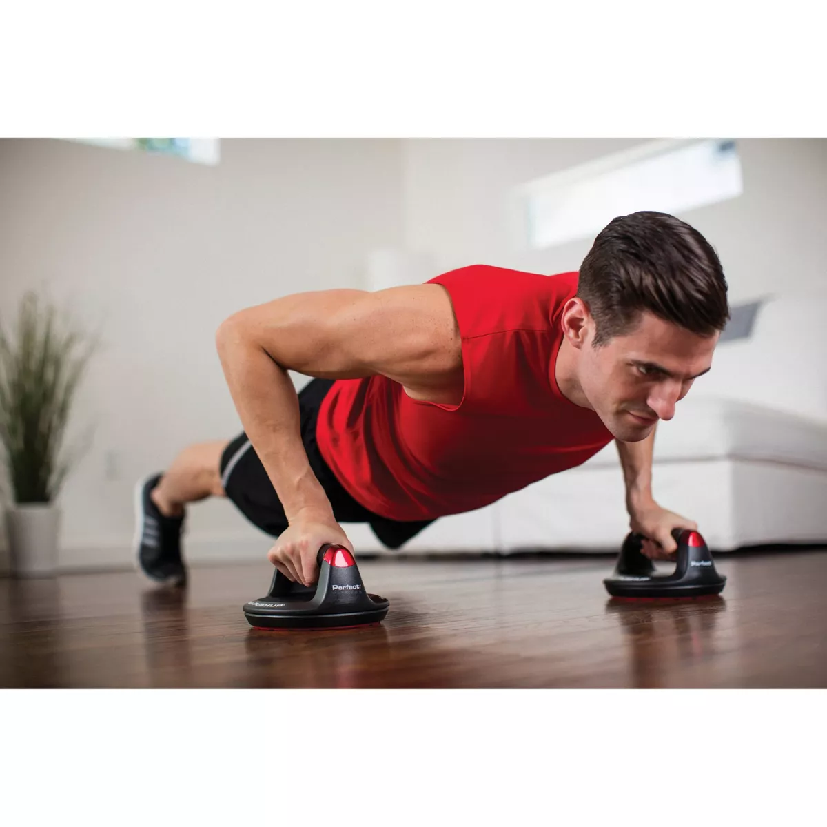 Perfect Fitness Push-Up Elite - Black/Red
