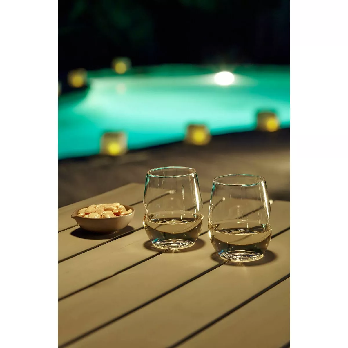 GoVino 12oz 2pk Plastic Wine Glasses