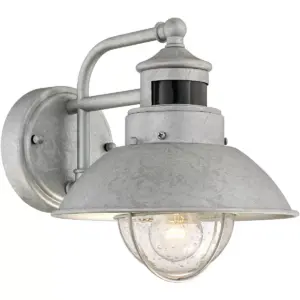 John Timberland Outdoor Wall Light Fixture Farmhouse Galvanized 9