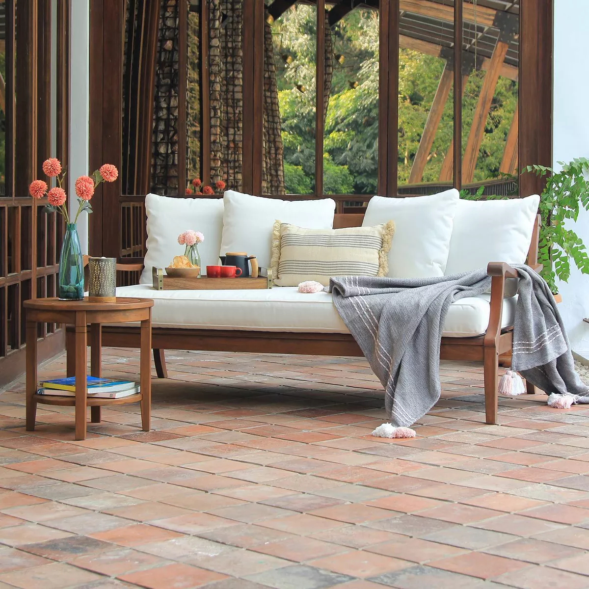 Sopra Wood Patio Daybed - Cambridge Casual