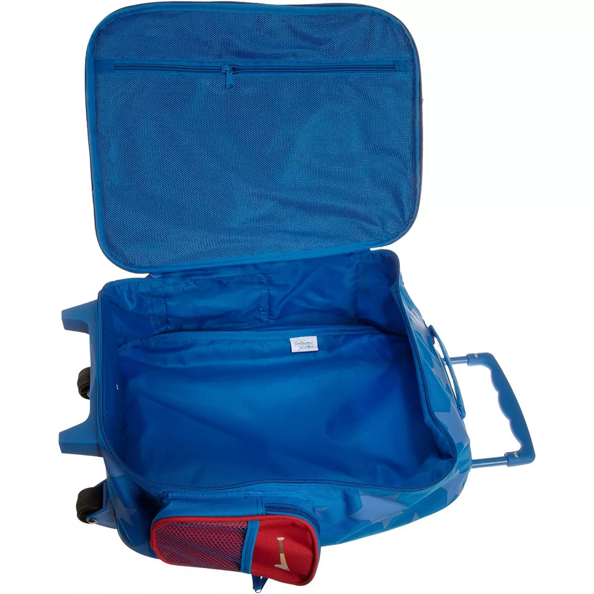 Stephen Joseph Fun Kids Themed Classic Rolling Luggage Polyester Carry On Suitcase with Multiple Pockets and Extendable Handle, Sports