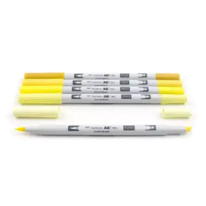 5ct ABT PRO Dual-Tip Alcohol Based Art Markers Yellow Tones - Tombow