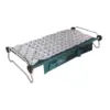 Disc-O-Bed 50021 Portable Inflatable Camping Cot Quilted XL Mattress Sleeping Pad with Drawstring Bag and Repair Patch Kit, White