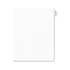 Avery-Style Preprinted Legal Side Tab Divider Exhibit A Letter White 25/Pack 01371