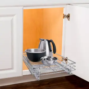 Lynk Professional Slide Out Cabinet Organizer - Pull Out Under Cabinet Sliding Shelf - 14