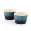 Crock Pot Artisan 2 Piece 8 Ounce Stoneware Ramekin Set in Blue
