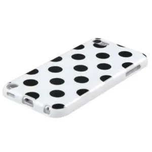 MYBAT For Apple iPod Touch 5th Gen/6th Gen White Black Polka Dots Skin Case Cover