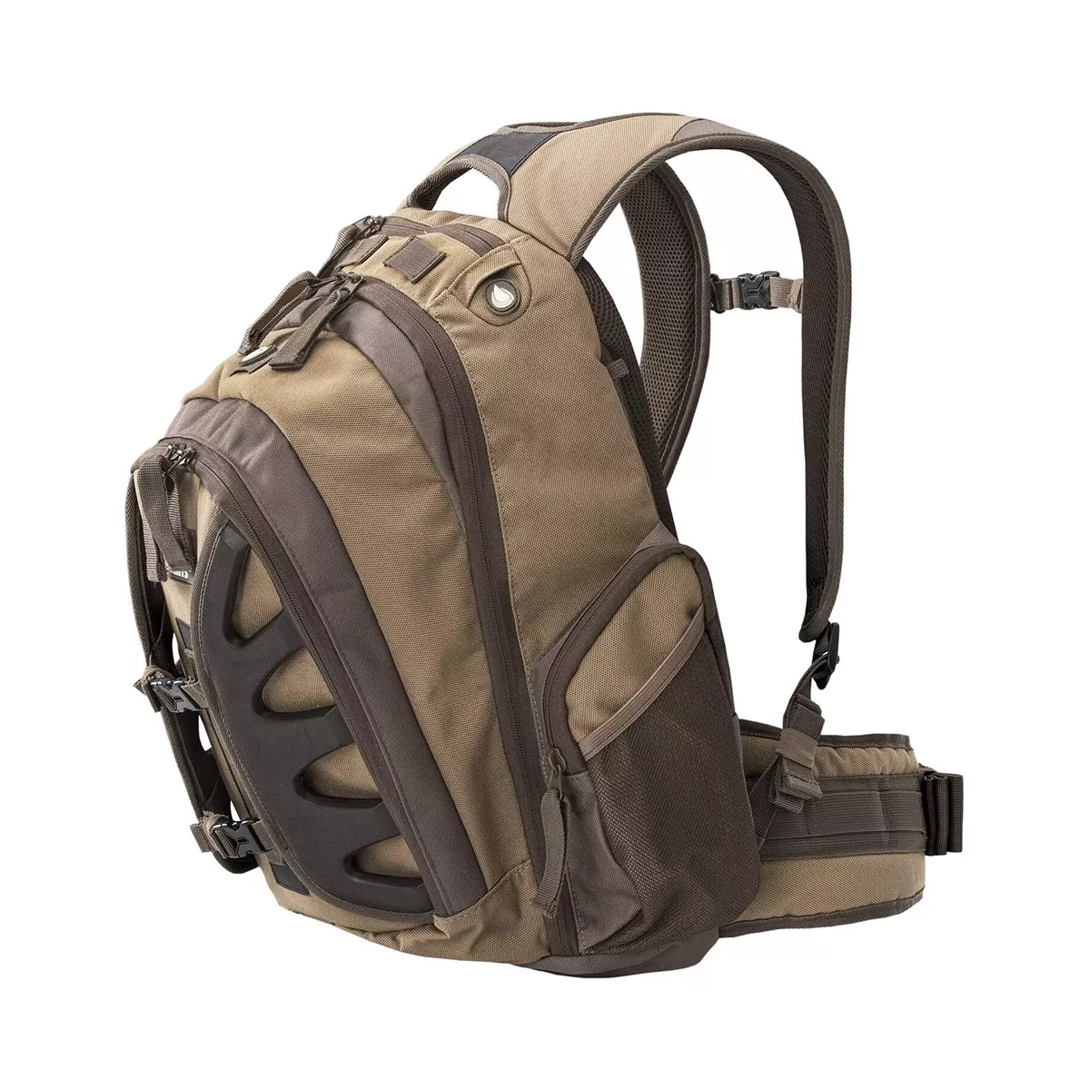 Insights 9302 The Element Heavy Duty 1,831 Cubic Inch Outdoor Hiking Fishing Camping Hunting Backpack with Rain Fly, Insights SE Brown Camouflage
