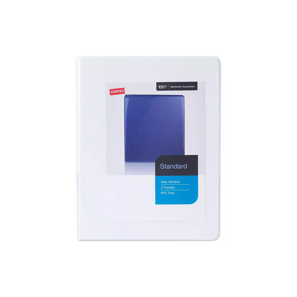 Staples Standard Mini .5-inch 3-Ring View Binder White (26453-CC) 55405/26453