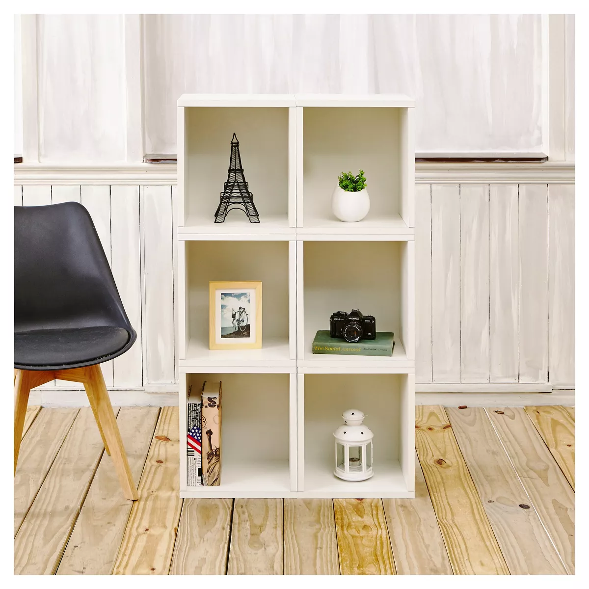 Way Basics Stackable Eco Storage Cube Cubby Organizer White