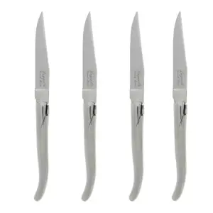 4pk Stainless Steel Laguiole Connoisseur Steak Knives - French Home