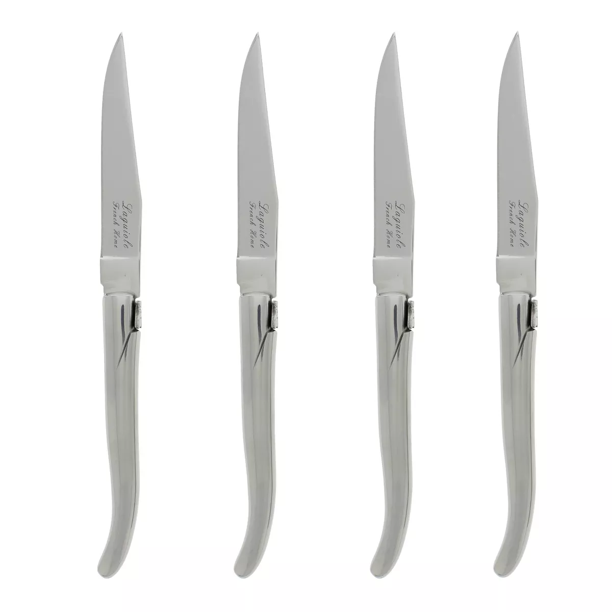 4pk Stainless Steel Laguiole Connoisseur Steak Knives - French Home