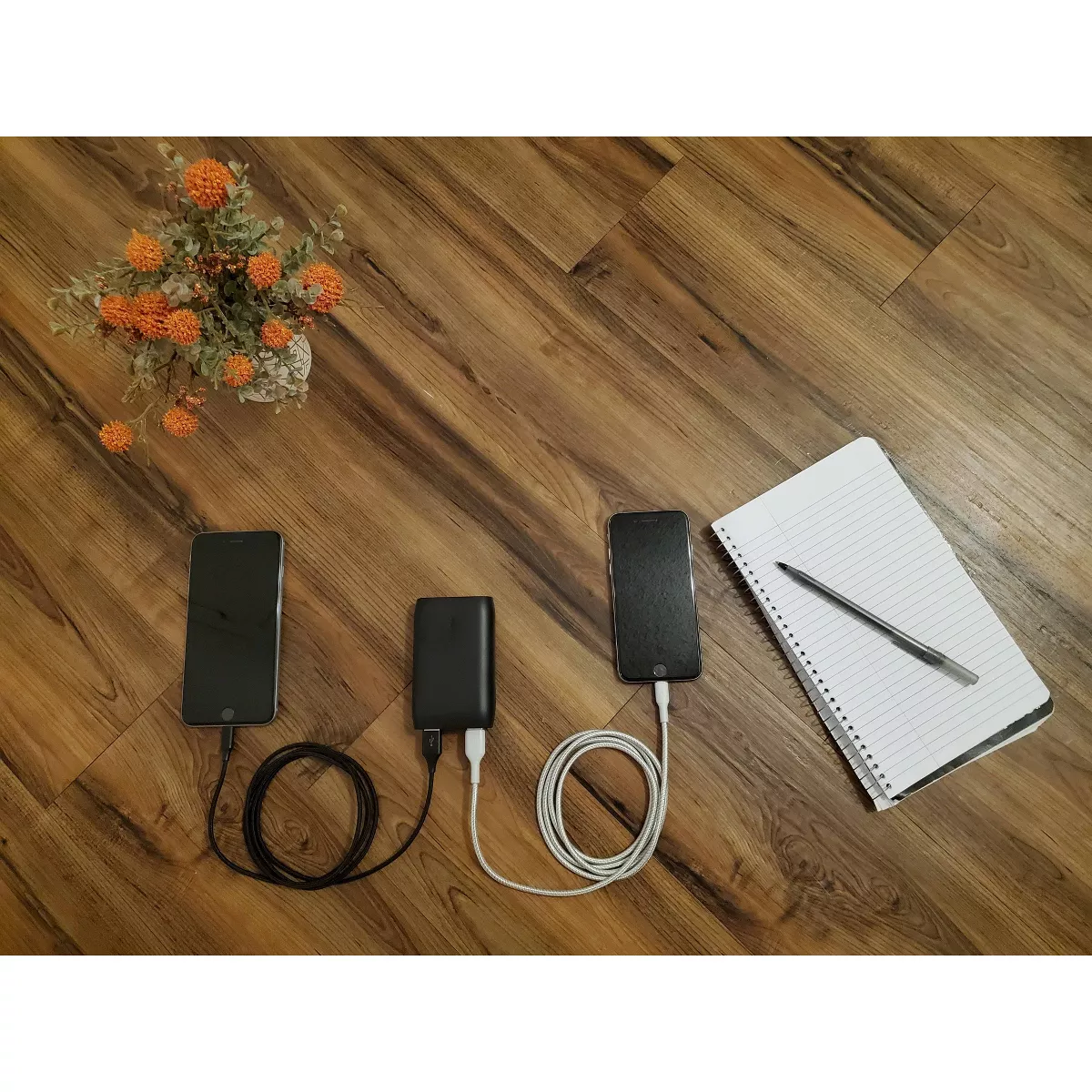 Belkin 20000mAh 3-port Power Bank with integrated USB-C to USB-A Cable - Black