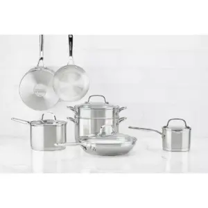 KitchenAid 3-Ply Base Stainless Steel 11pc Cookware Set