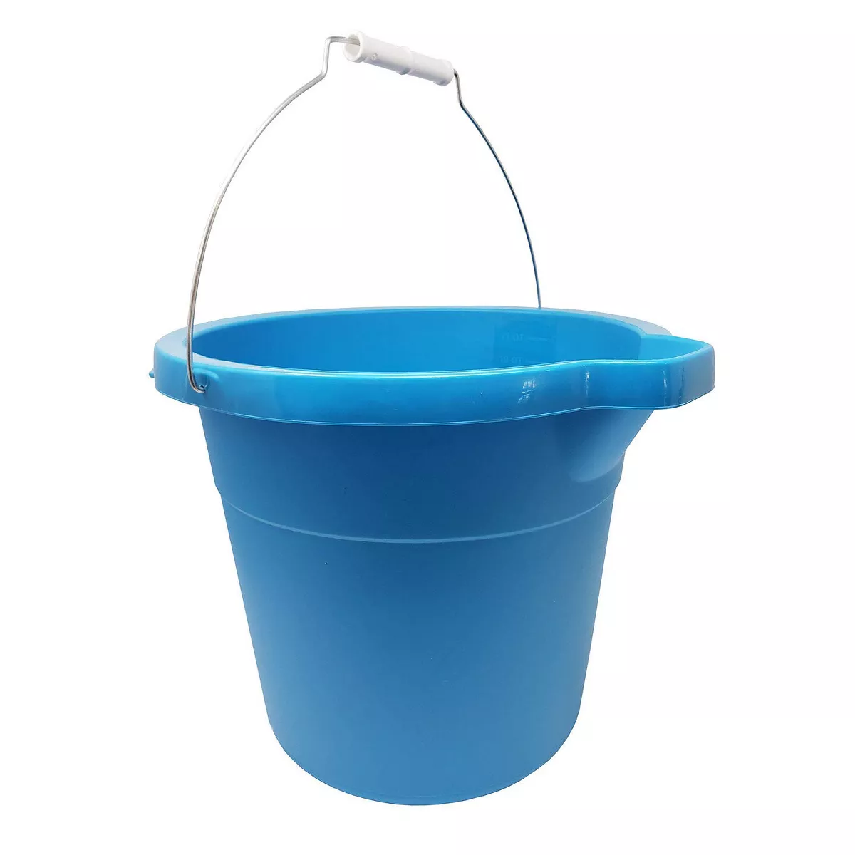 Sterilite Heavy-Duty Extra Large 18-Quart Easy Pour Spout Pail Bucket with Comfortable Grip Handle, Blue (6 Pack)