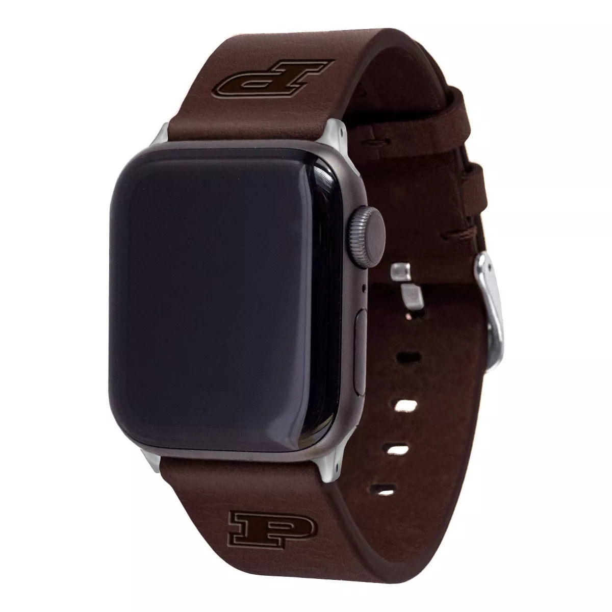 NCAA Purdue Boilermakers Apple Watch Compatible Leather Band 42/44mm - Brown