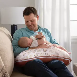Boppy Organic Fabric Nursing Pillow Cover - Spice Rainbows