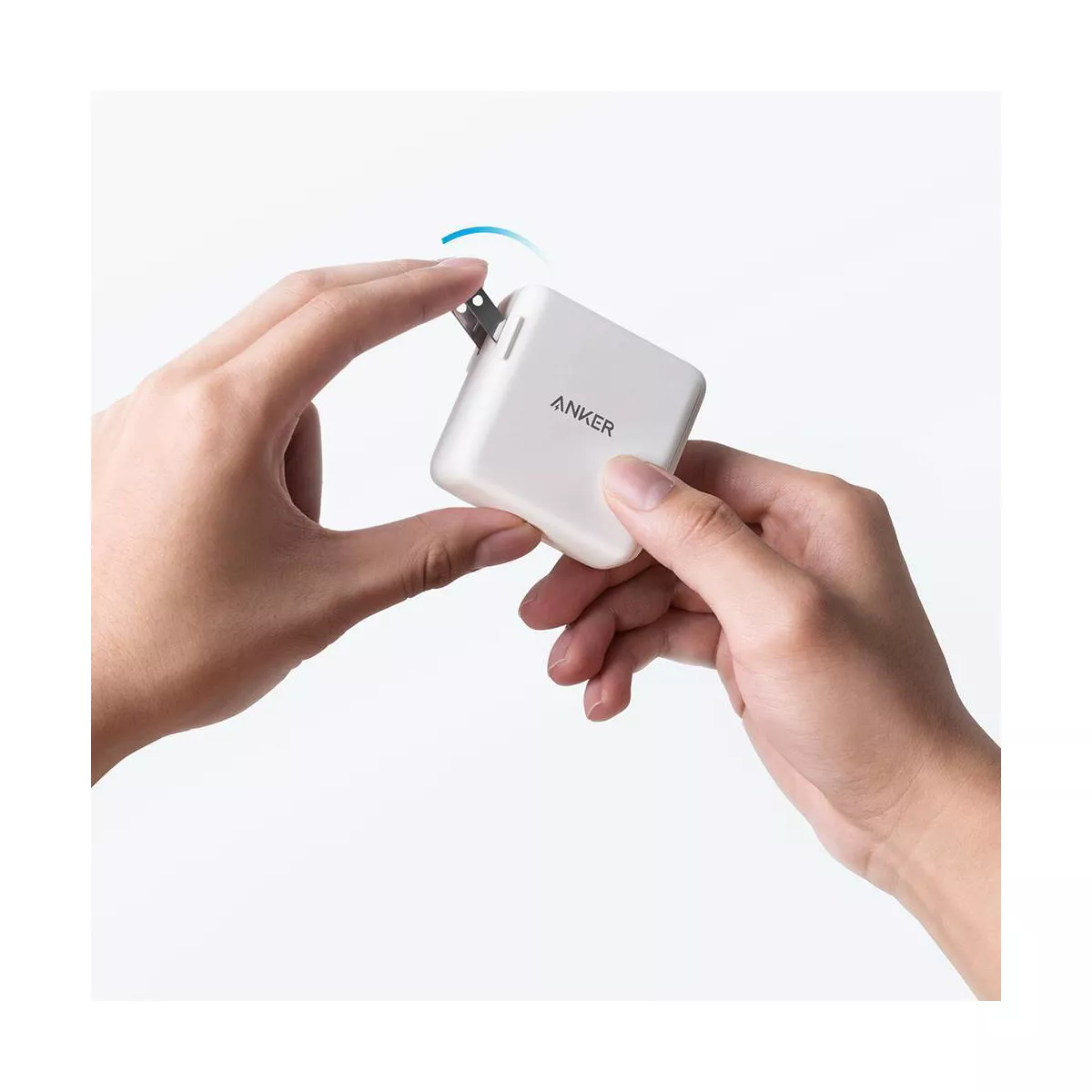 Anker 2-Port PowerPort 25.5W Power Delivery Wall Charger (with 3' PowerLine Select Lightning to USB-C Cable) - White