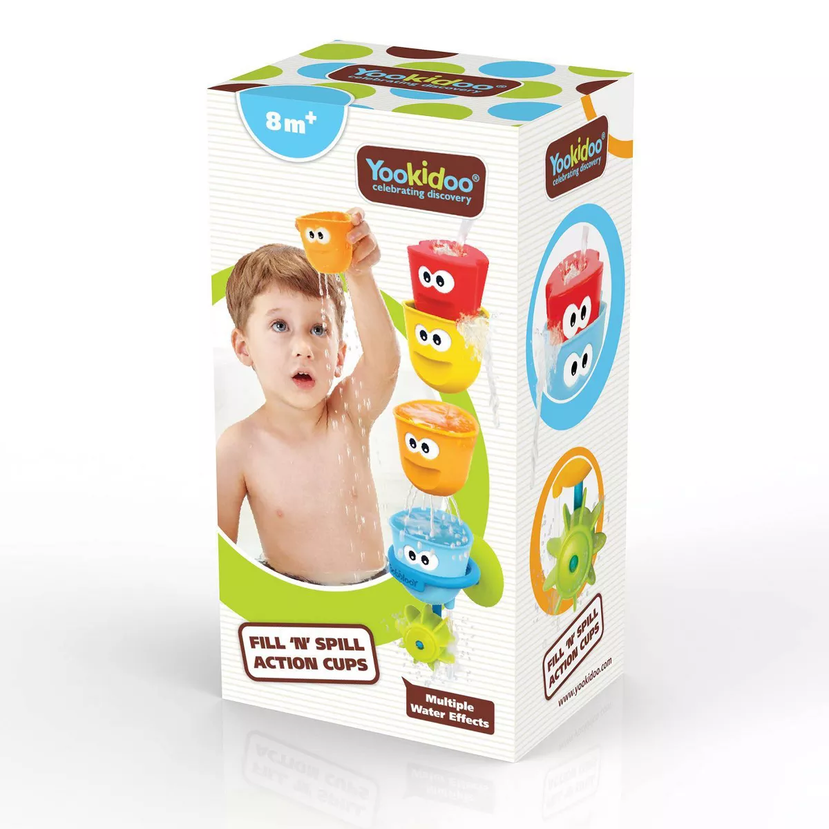 Yookidoo Fill 'N' Spill Action Cups Bath Toy