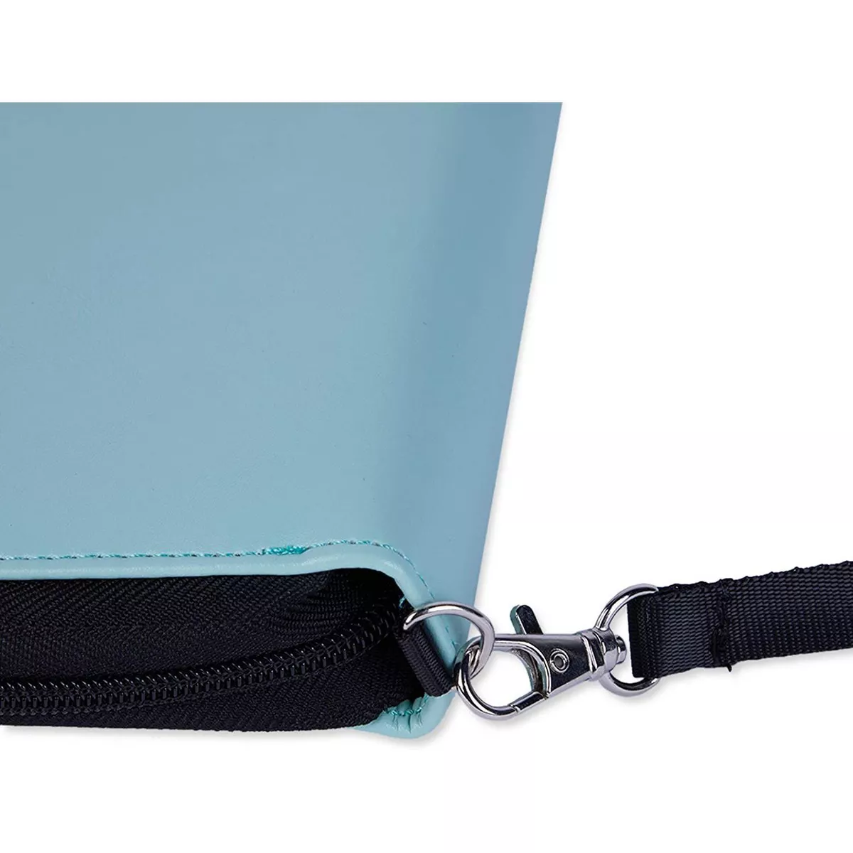 Juvale 4 Pack Mint RFID Family Passport Holder, Travel Wallet with Pen and Straps (10.3 x 6.3 in)