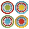 Certified International Mariachi Earthenware Dinner Plates (10.75") Orange - Set of 4