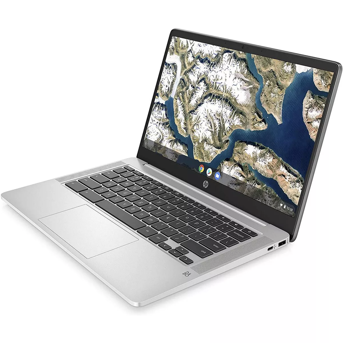 HP Chromebook 14-inch HD Laptop, Intel Celeron N4000 (1.10 GHz) 4GB RAM, 64 GB eMMC SSD (14a-na0010ca, Mineral Silver)