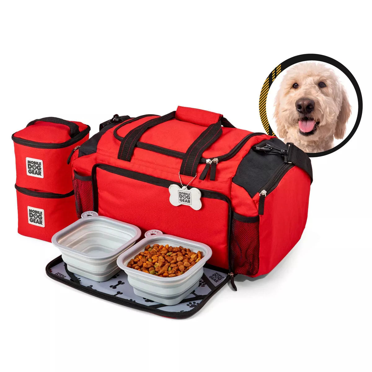 Overland Travelware - Dog - Ultimate Week Away Duffel - Red