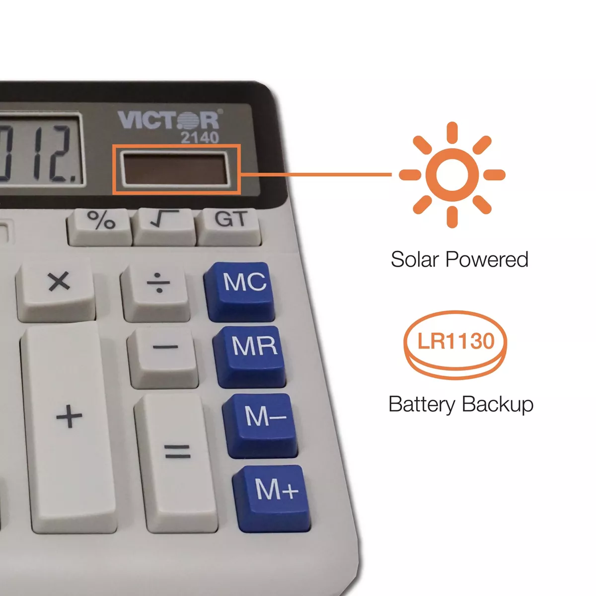 Victor 2140 Desktop Business Calculator 12-Digit LCD