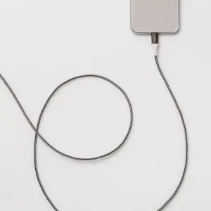 heyday™ Lightning to USB-A Braided Cable 6ft - Black/White/Gunmetal