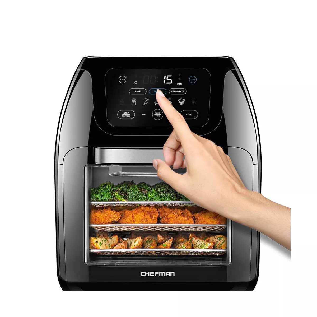 Chefman 10qt Multi-function Air Fryer - RJ38-10-RDO-V2