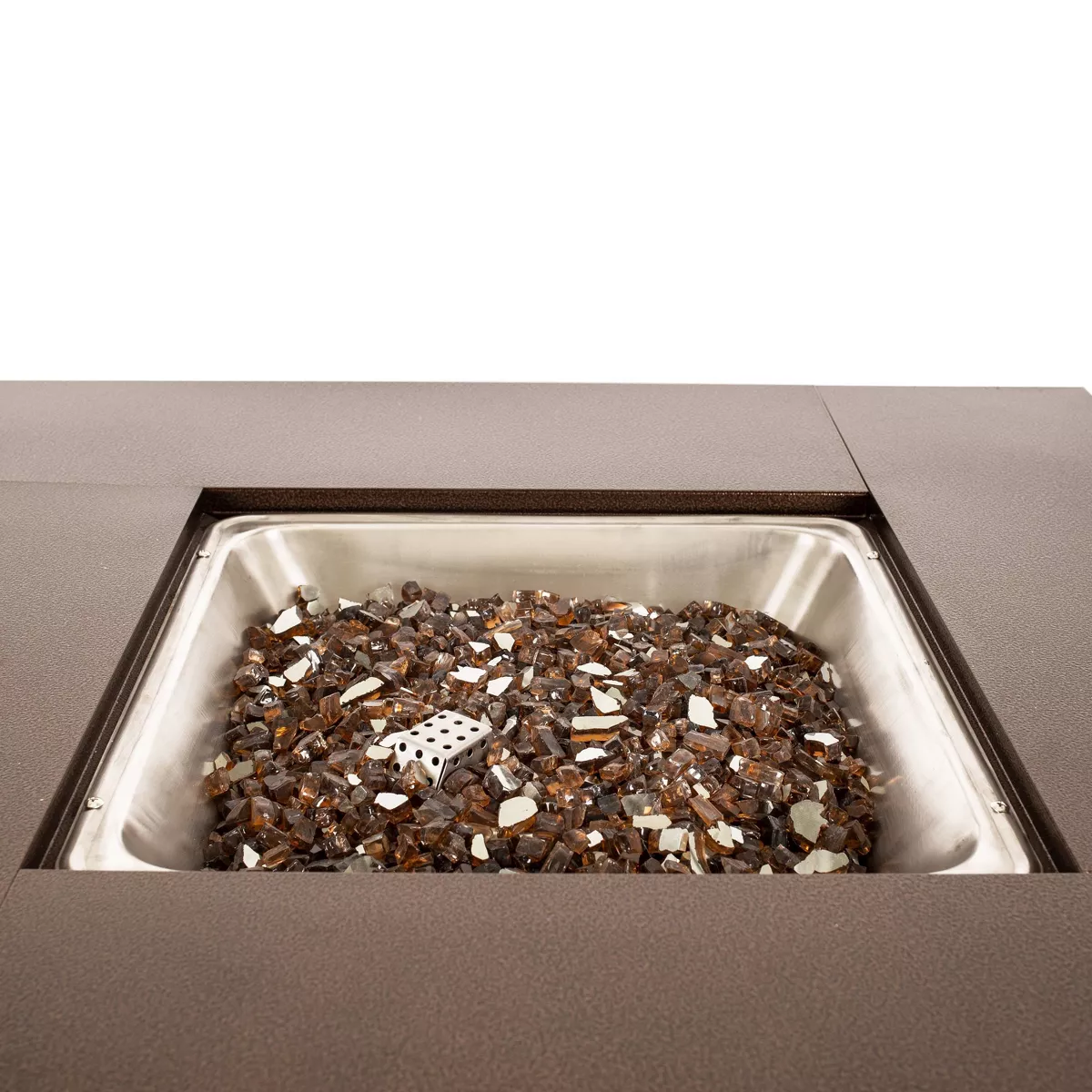 20lb Tempered Glass Rocks - Amber - Pleasant Hearth