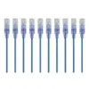 Monoprice Cat6A Ethernet Patch Cable - 5 Feet - Blue | Network Internet Cord - RJ45, 550Mhz, UTP, Pure Bare Copper Wire, 10G, 30AWG, 10-Pack - SlimRun