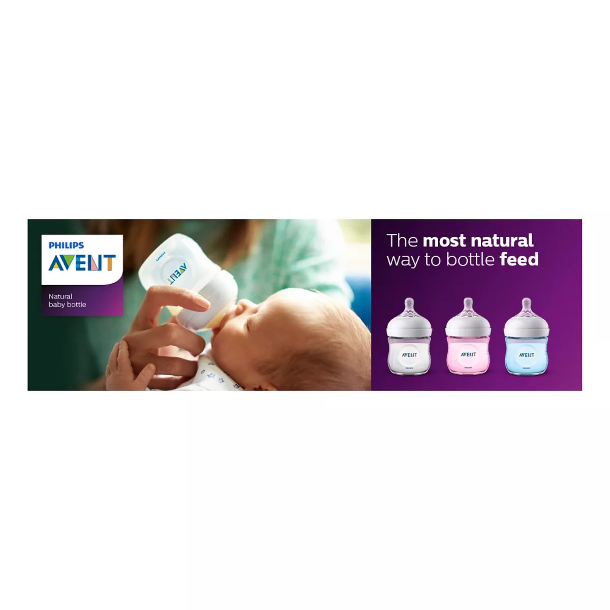 Philips Avent Natural Baby Bottle Pink Gift Set