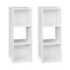 Closetmaid Home Stackable 3-Cube Cubeicals Organizer Storage, White (2 Pack)