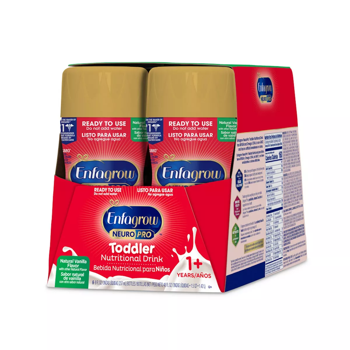 Enfagrow Toddler Next Step Vanilla RTD Bottles - 6ct/8 fl oz Each