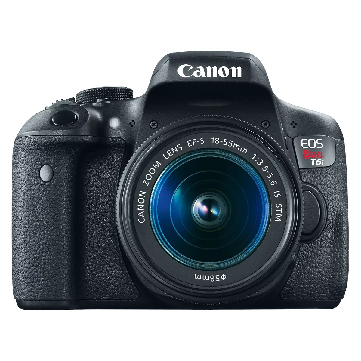 Canon EOS Rebel T6i EF-S 18-55mm IS STM Kit - Black (0591C003)
