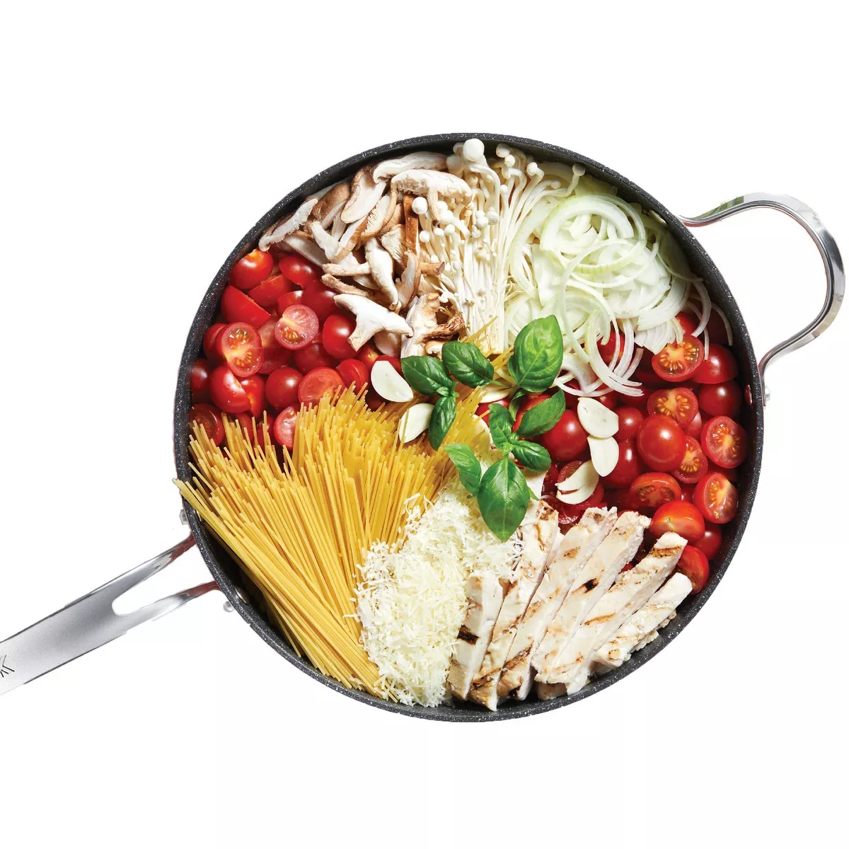 The Rock Deep Fry Pan with Glass Lid - 11