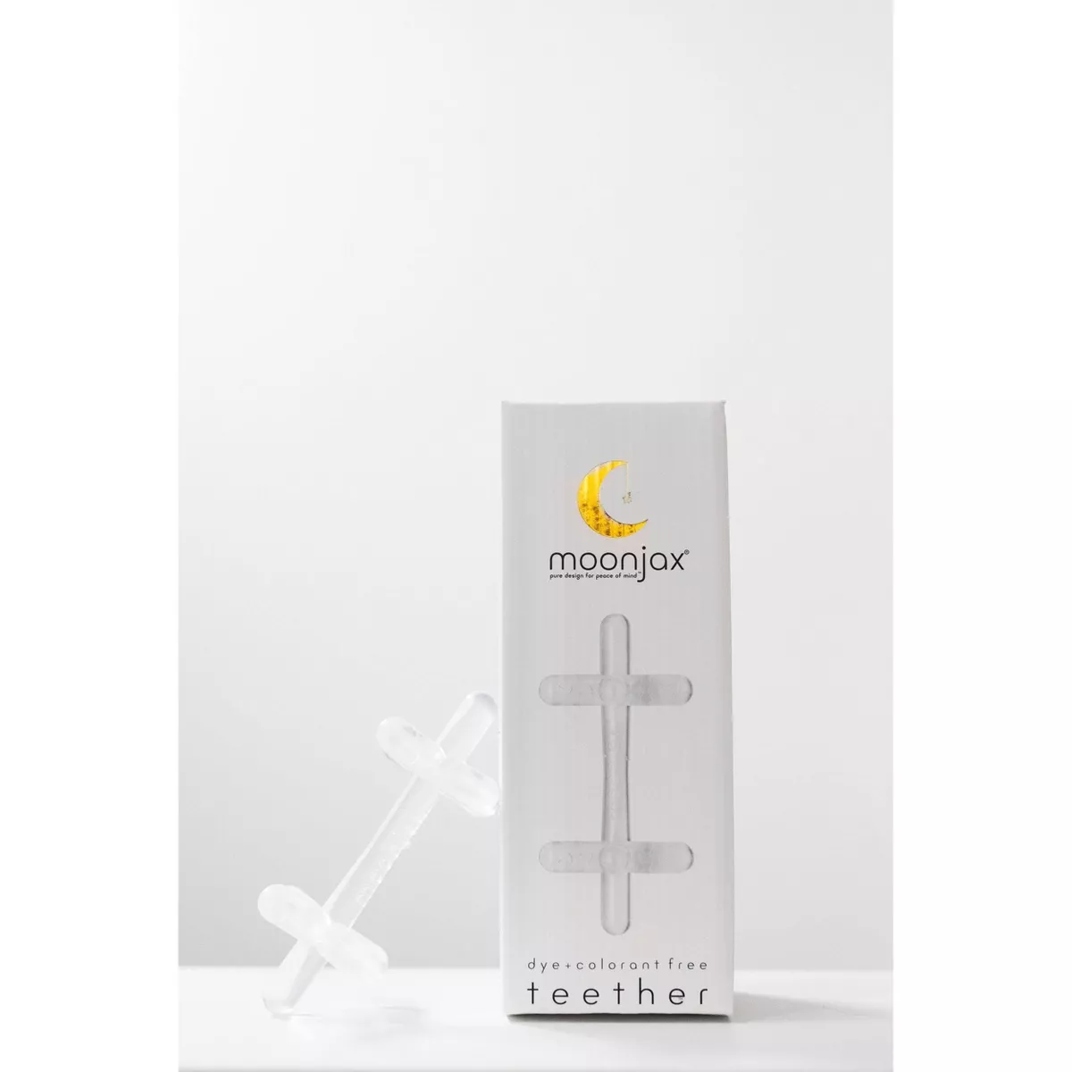 Moonjax Silicone Baby Teether Clear