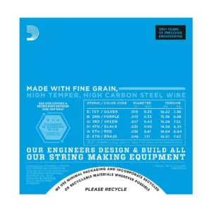 D'Addario EXL110-E Bonus Pack: Light Electric Guitar Strings with Bonus High E String (10-46)