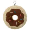 TrustyPup Chocolate Donut Durable Plush Dog - Brown - L