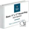 Business Source Reference Binder 11"x17" 2" White 45101
