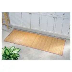 Rayon made from Bamboo Bath Mat Runner Tan - iDESIGN
