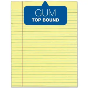 Tops The Legal Pad Glue Top Pads Legal/Wide 8 1/2 x 11 Canary 50 Sheets Dozen 7522