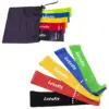 Letsfit Resistance Bands Resistance Exercise Bands for Home Fitness Stretching, Strength Training, Pilates Flex Bands and Home Workouts 12" x 2" - JSD01-5P