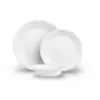 Corelle 18pc Vitrelle Embossed Bella Faenza Dinnerware Set White